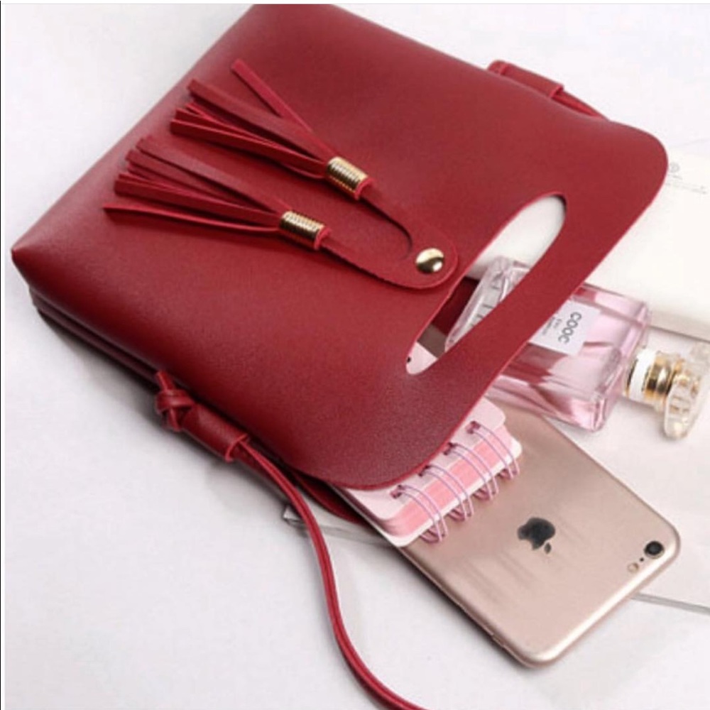 Small Red Crossbody - Picture 2 of 3
